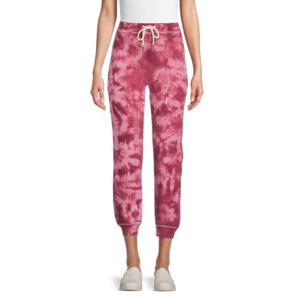 Time and Tru Burgundy Tie Dye Basic Coordinating Joggers
